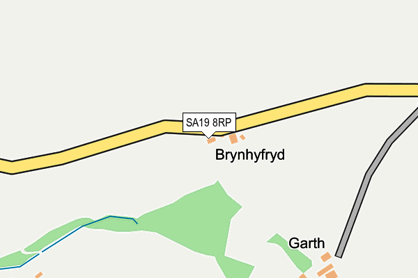 SA19 8RP map - OS OpenMap – Local (Ordnance Survey)