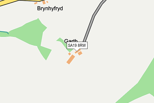 SA19 8RW map - OS OpenMap – Local (Ordnance Survey)