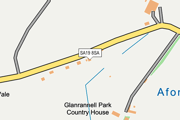 SA19 8SA map - OS OpenMap – Local (Ordnance Survey)