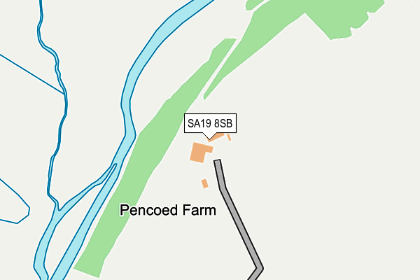 SA19 8SB map - OS OpenMap – Local (Ordnance Survey)