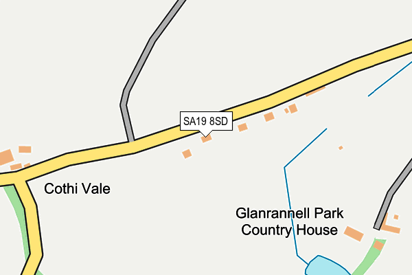 SA19 8SD map - OS OpenMap – Local (Ordnance Survey)