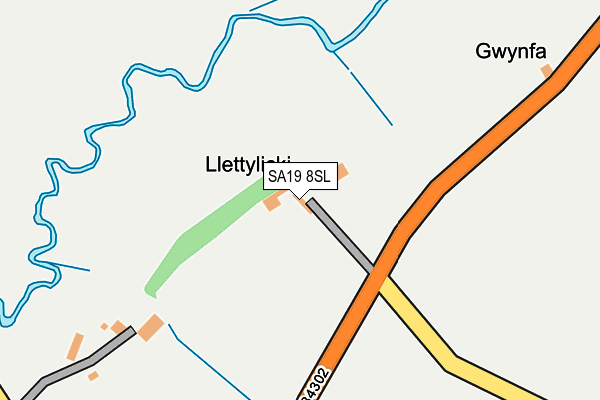 SA19 8SL map - OS OpenMap – Local (Ordnance Survey)