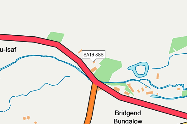 SA19 8SS map - OS OpenMap – Local (Ordnance Survey)