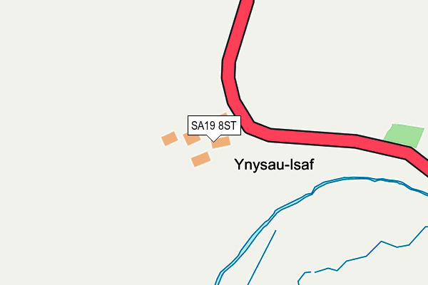 SA19 8ST map - OS OpenMap – Local (Ordnance Survey)