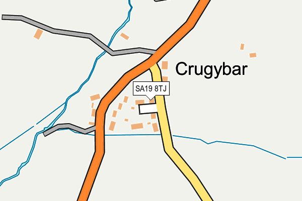 SA19 8TJ map - OS OpenMap – Local (Ordnance Survey)
