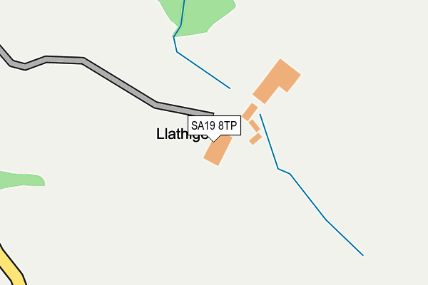 SA19 8TP map - OS OpenMap – Local (Ordnance Survey)