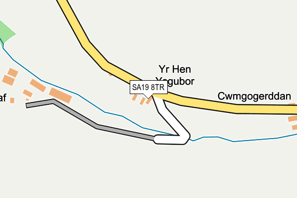 SA19 8TR map - OS OpenMap – Local (Ordnance Survey)
