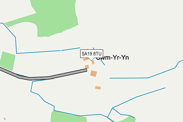 SA19 8TU map - OS OpenMap – Local (Ordnance Survey)