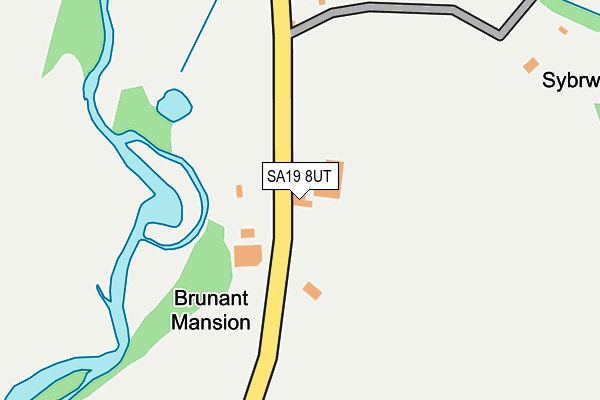 SA19 8UT map - OS OpenMap – Local (Ordnance Survey)