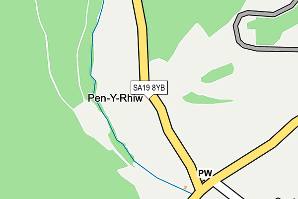 SA19 8YB map - OS OpenMap – Local (Ordnance Survey)