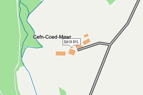 SA19 8YL map - OS OpenMap – Local (Ordnance Survey)