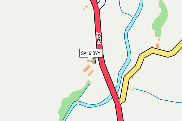 SA19 8YY map - OS OpenMap – Local (Ordnance Survey)