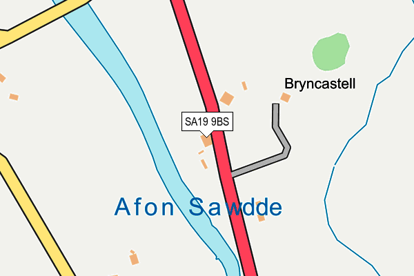 SA19 9BS map - OS OpenMap – Local (Ordnance Survey)