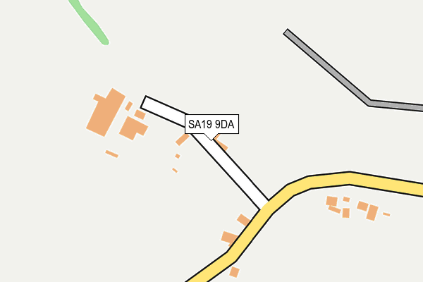 SA19 9DA map - OS OpenMap – Local (Ordnance Survey)