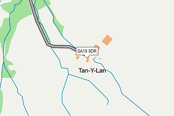 SA19 9DR map - OS OpenMap – Local (Ordnance Survey)