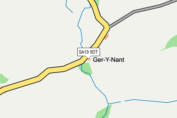 SA19 9DT map - OS OpenMap – Local (Ordnance Survey)