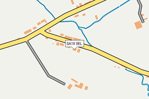 SA19 9EL map - OS OpenMap – Local (Ordnance Survey)