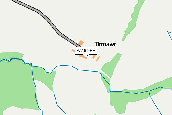 SA19 9HE map - OS OpenMap – Local (Ordnance Survey)