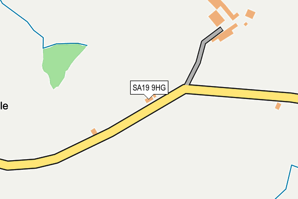 SA19 9HG map - OS OpenMap – Local (Ordnance Survey)