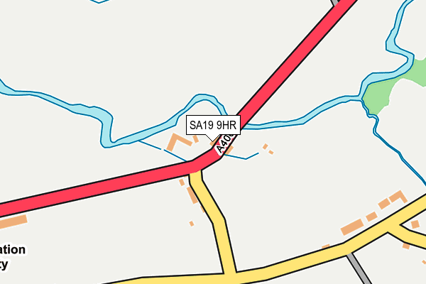 SA19 9HR map - OS OpenMap – Local (Ordnance Survey)