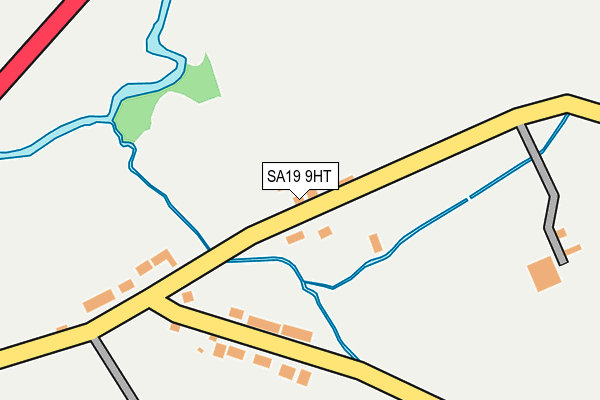 SA19 9HT map - OS OpenMap – Local (Ordnance Survey)