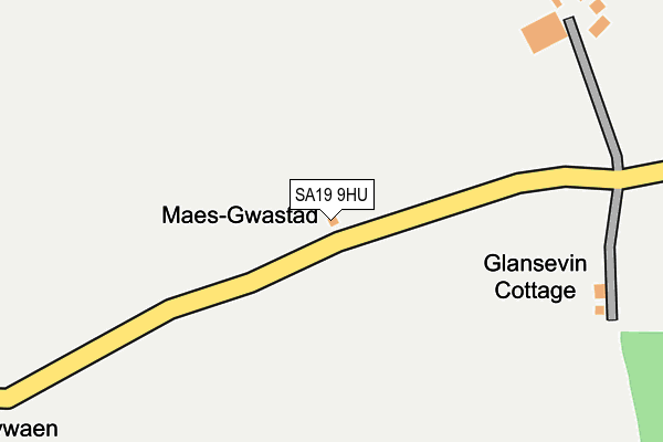 SA19 9HU map - OS OpenMap – Local (Ordnance Survey)