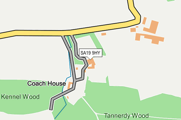 SA19 9HY map - OS OpenMap – Local (Ordnance Survey)