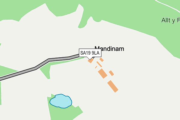 SA19 9LA map - OS OpenMap – Local (Ordnance Survey)