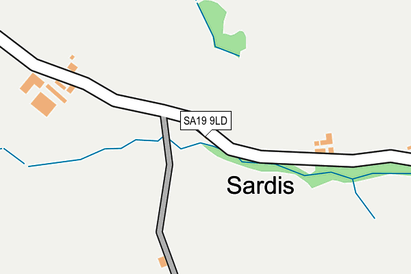 SA19 9LD map - OS OpenMap – Local (Ordnance Survey)