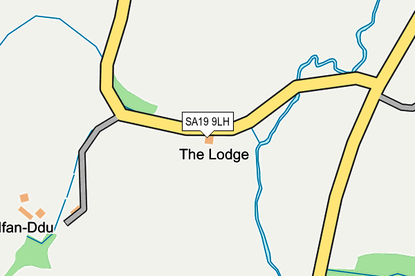 SA19 9LH map - OS OpenMap – Local (Ordnance Survey)