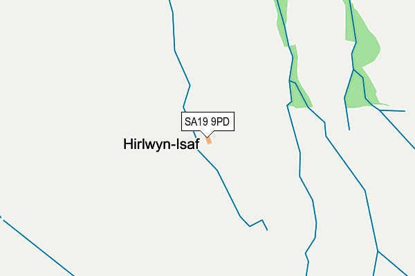SA19 9PD map - OS OpenMap – Local (Ordnance Survey)