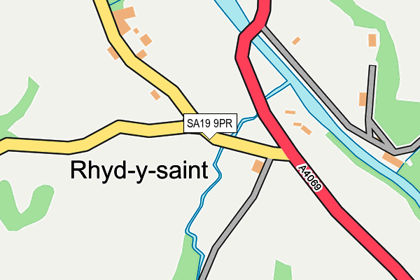 SA19 9PR map - OS OpenMap – Local (Ordnance Survey)