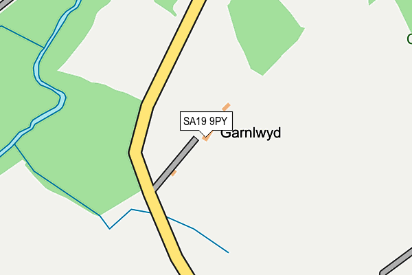 SA19 9PY map - OS OpenMap – Local (Ordnance Survey)