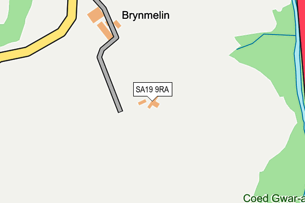 SA19 9RA map - OS OpenMap – Local (Ordnance Survey)