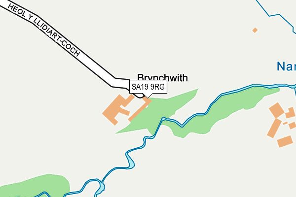 SA19 9RG map - OS OpenMap – Local (Ordnance Survey)