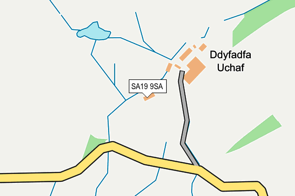 SA19 9SA map - OS OpenMap – Local (Ordnance Survey)