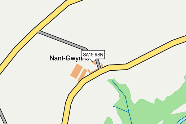 SA19 9SN map - OS OpenMap – Local (Ordnance Survey)