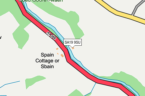 SA19 9SU map - OS OpenMap – Local (Ordnance Survey)
