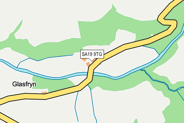 SA19 9TG map - OS OpenMap – Local (Ordnance Survey)