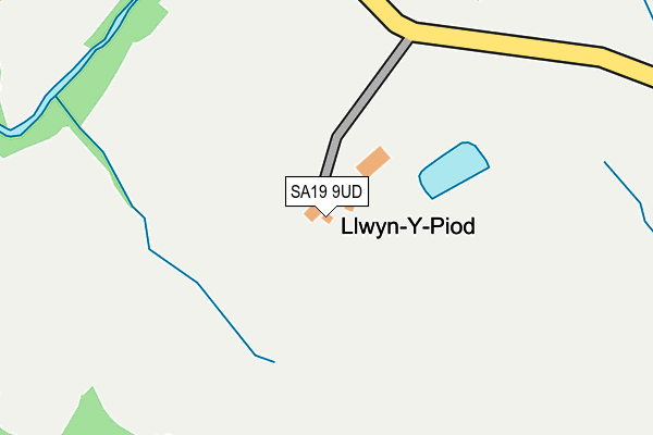 SA19 9UD map - OS OpenMap – Local (Ordnance Survey)