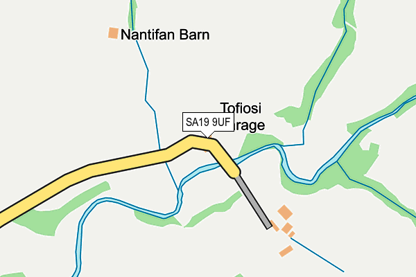 SA19 9UF map - OS OpenMap – Local (Ordnance Survey)