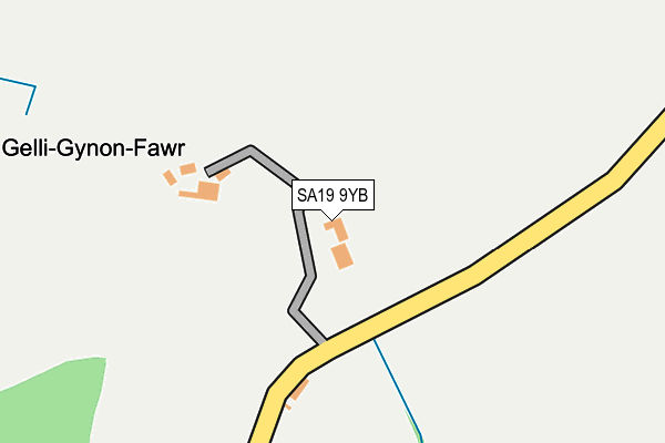 SA19 9YB map - OS OpenMap – Local (Ordnance Survey)