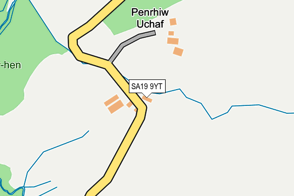 SA19 9YT map - OS OpenMap – Local (Ordnance Survey)