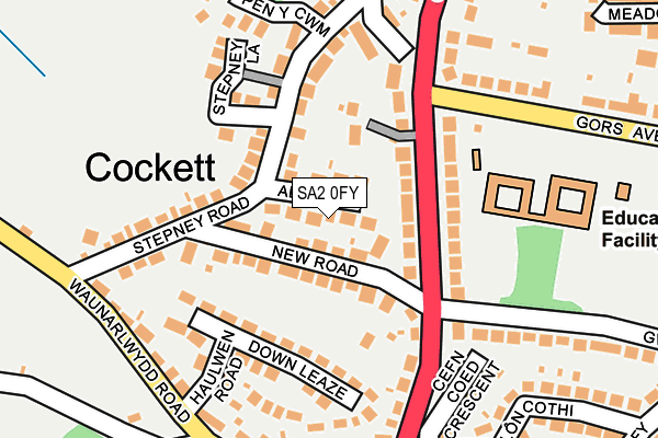 SA2 0FY map - OS OpenMap – Local (Ordnance Survey)