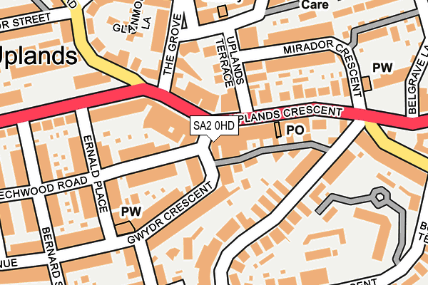 Map of UPLANDS TRADITIONAL SHOE REPAIRS LIMITED at local scale