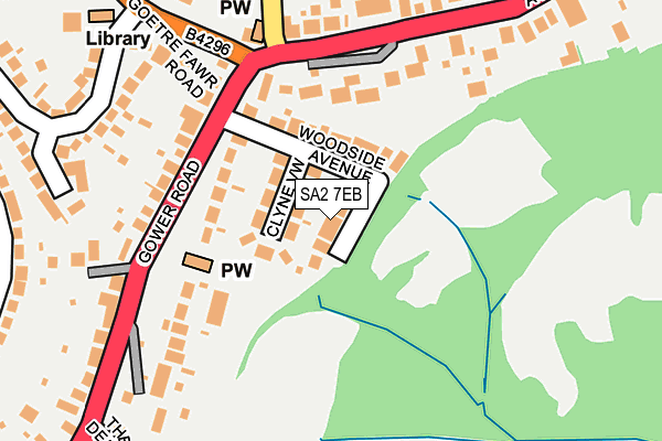 SA2 7EB map - OS OpenMap – Local (Ordnance Survey)