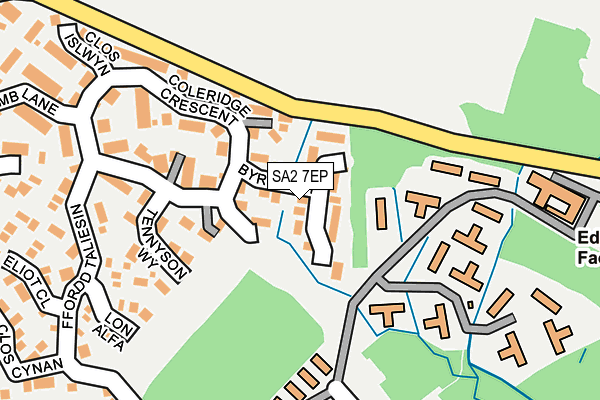 SA2 7EP map - OS OpenMap – Local (Ordnance Survey)