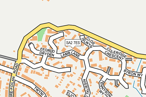 SA2 7ES map - OS OpenMap – Local (Ordnance Survey)
