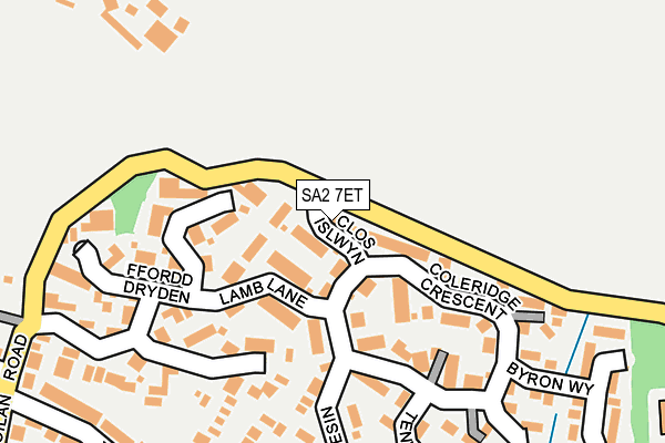 SA2 7ET map - OS OpenMap – Local (Ordnance Survey)