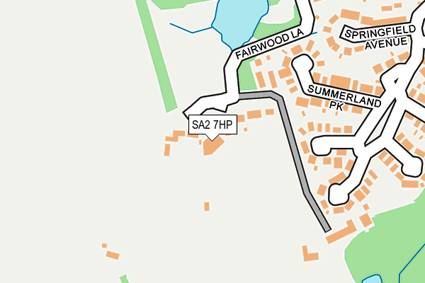 SA2 7HP map - OS OpenMap – Local (Ordnance Survey)